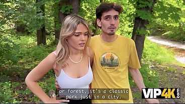 VIP4K. A Blonde with Big Tits fucks a Stranger right in front of her Virgin Boyfriend