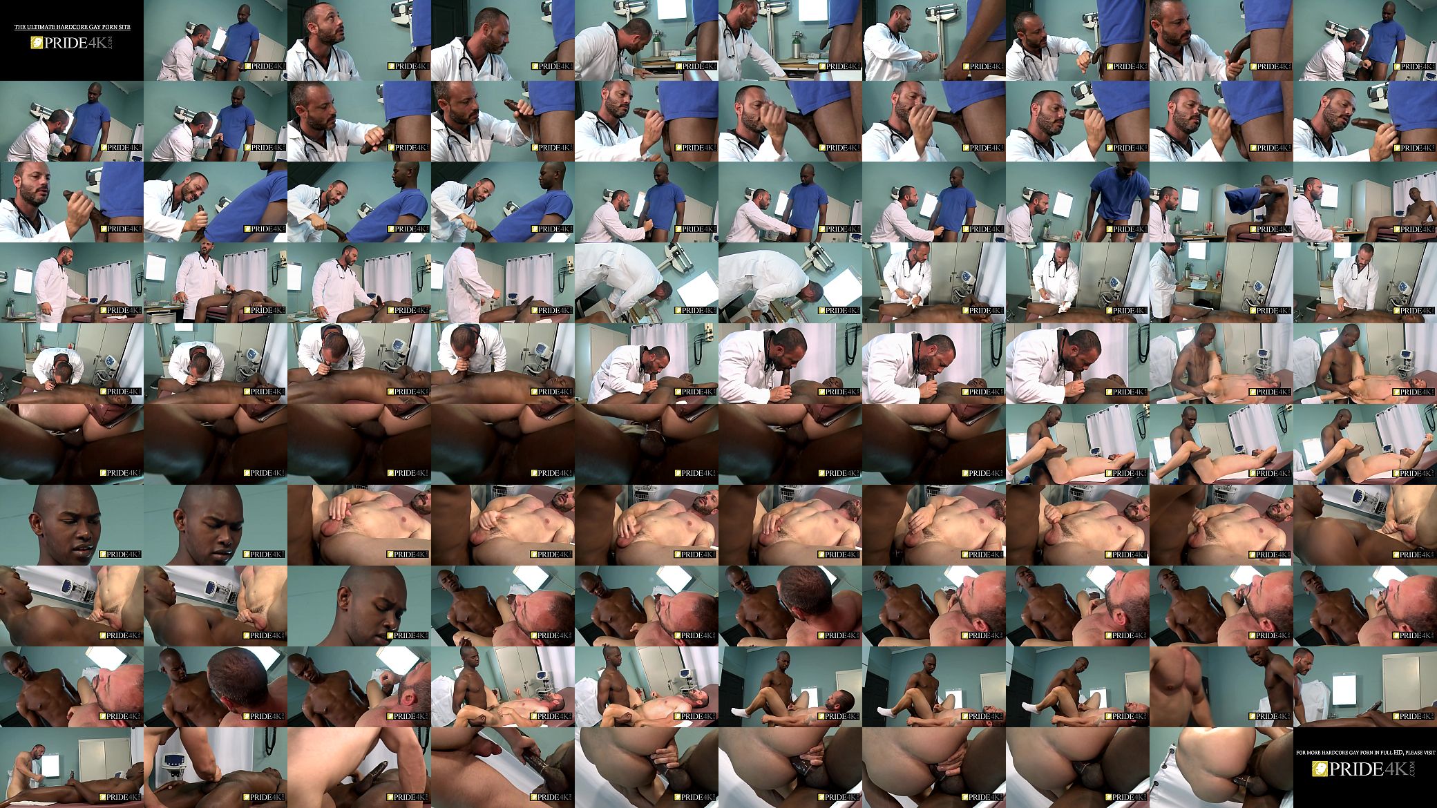 Kinky gay doctor checking royal black rod 预览图
