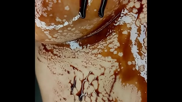 Sexy Erotic 21 Years Old Teen Playing With Her Delicious Boobs & Pussy With Chocolate Syrup Valentine Special
