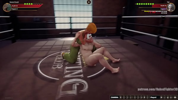 Karen Krash VS Yel (Naked Fighter 3D)