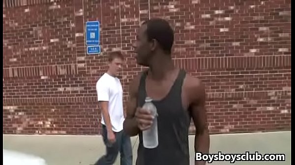 Muscled Black Gay Dude Fuck WHite Sexy Boy Hard 19