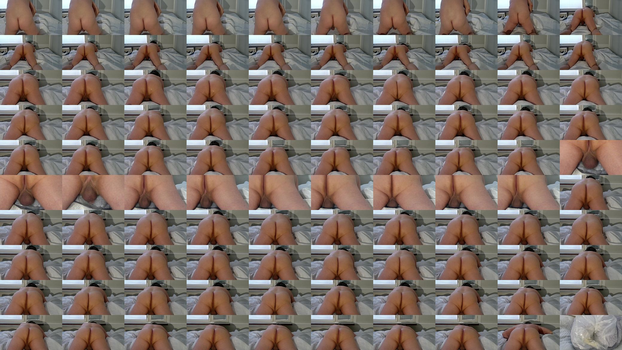 Sweaty straight boy fucks the towel hard 预览图