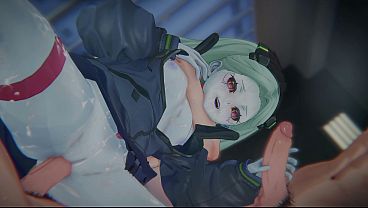 [Wuthering Waves x Cyberpunk] - Rebecca "CYBERPSYCHO MELTDOWN": Bound Edgerunner & POV Sandwich DP (4K/60FPS) | (サイバーパンク娘わからせ)