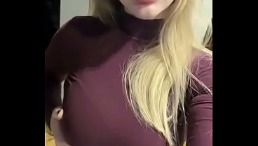 Hot Blonde Teases and Plays for Scott