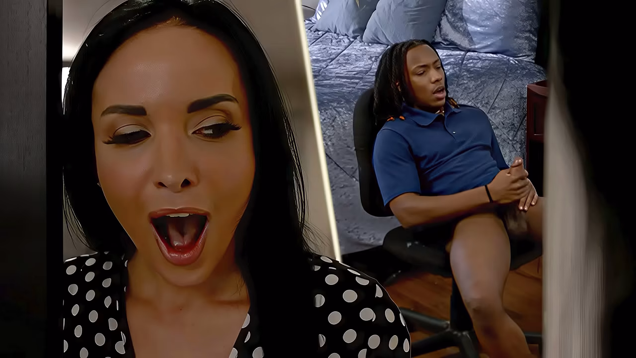 Hot Step Mom Catches Me Jerking Off!