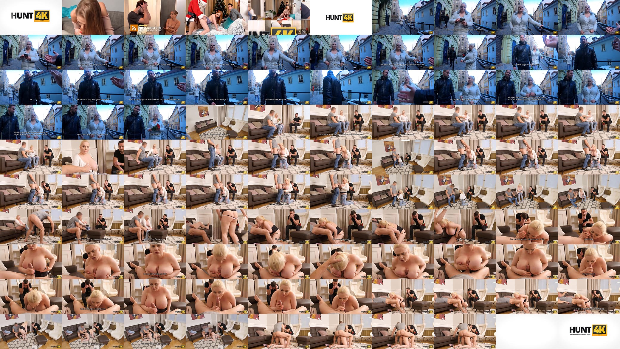 HUNT4K. Hunter interrupts blind date and screws hot blonde with big jugs 预览图