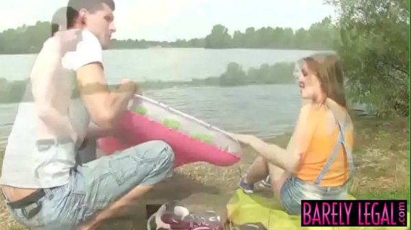 Download Video - Innocent teen Alessandra makes love with big cock outdoors