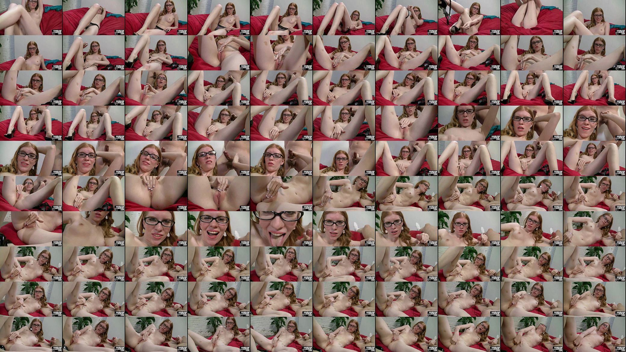 Redhead glasses handjob 预览图
