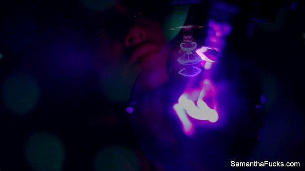 Samantha Saint Lesbian Black Light