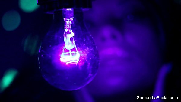 Samantha Saint Lesbian Black Light