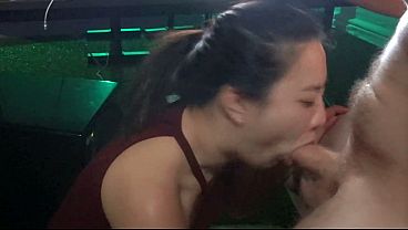 Assistant Facial cumshot under desk blowjob while boss is working