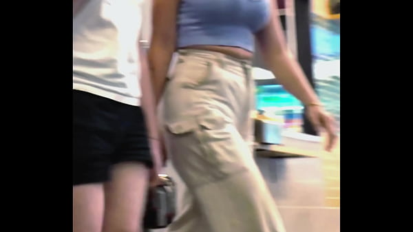 Pretty Girl in with Nice Ass in Beige Pants