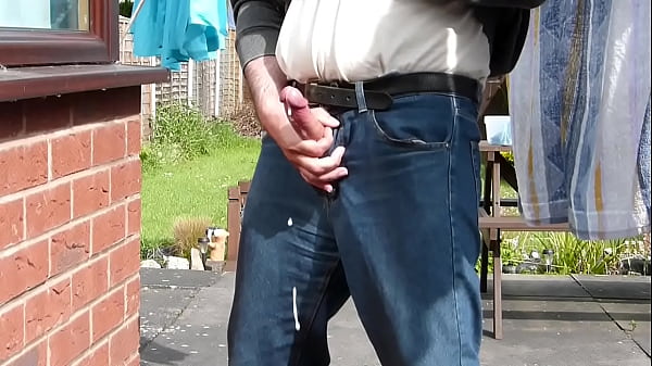 Putting The Washing Out But Still Time For A Wank