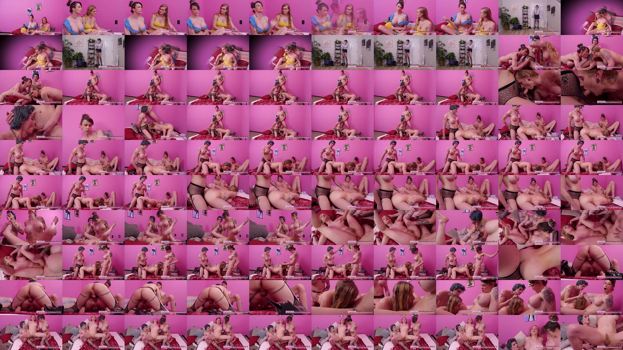 Horny Trans Thea Daze Enjoys Getting Spitroasted 预览图