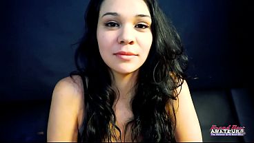Sabrina Tiny Tattooed Newbie Goes From Filthy Rimjob To Messy Oral!