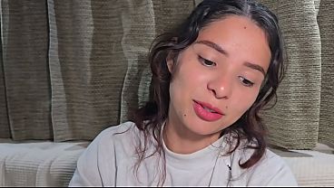 My stepsister masturbates in my bed and I can't resist the urge to penetrate her cunt with my cock until I cum inside her. 14 min