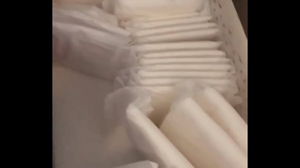 Spying on tampons and pads in SIL bathroom. Spi...