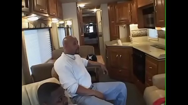 Ebony a too late for train so she get fuck inside a motorhome
