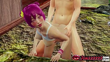 Sexy Amy Pink Hair 3D Hentai - Intense Parallel Plank Pose Fuck, Standing Doggy Style with Close-Up Pussy Views, and Intense Sitting Face-to-Face Creampie