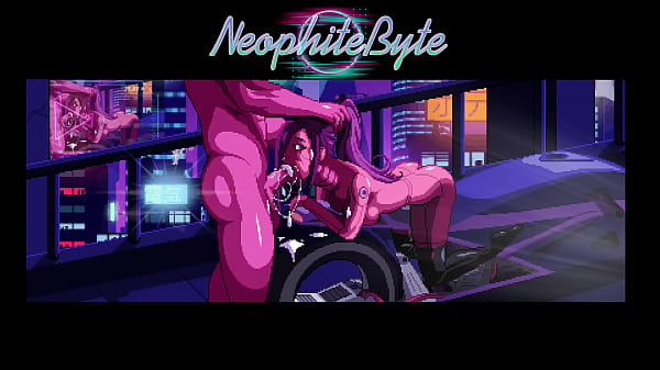  Cyberpunk Girl Public Blowjob   Pixel Art
