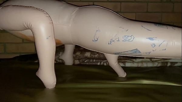 Fucking a male blow-up doll on my waterbed 15-2...