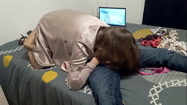 Amoul Solo, 973 - 01 - Clothed Back and White Satin Panties White Slut, Fuck, Satin Nightie, Doggystyle, POV, Dirty French Talk, Licking Ass Hole