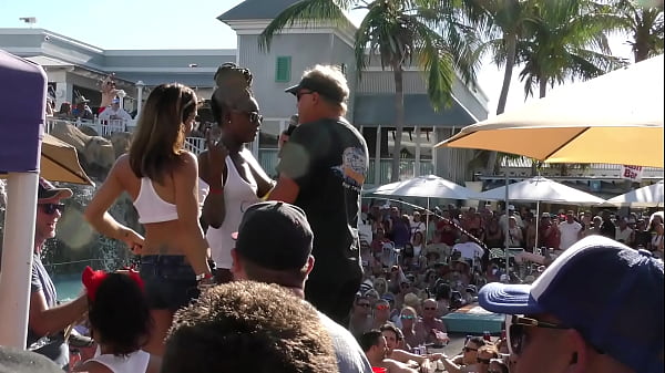 Key West naked slut pool party Uncut and Raw