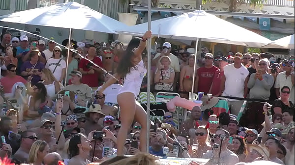 Key West naked slut pool party Uncut and Raw