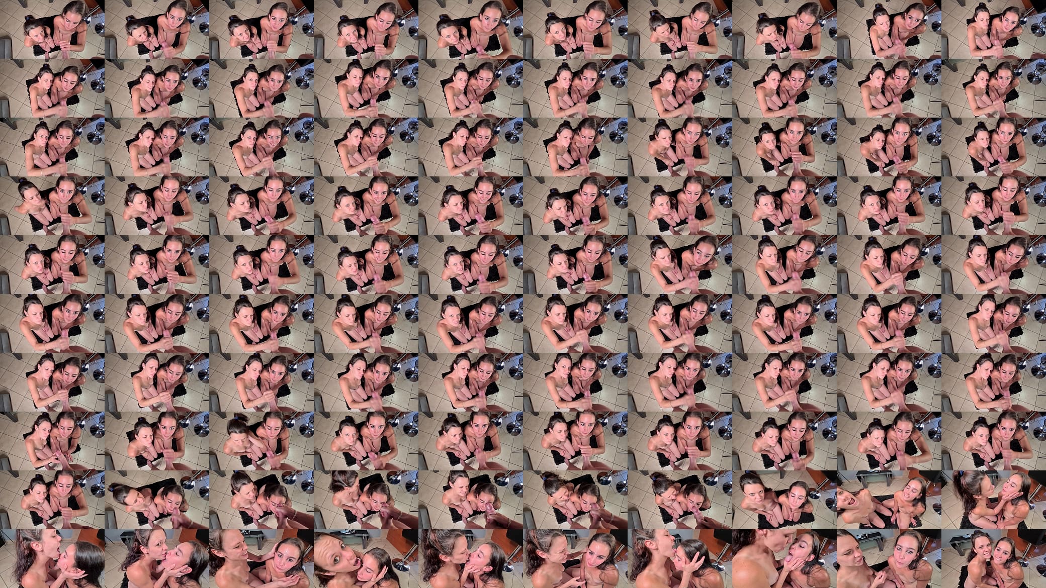 2 SLUTS jerk me off until I cum on girls face 预览图