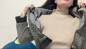hana wear clother then go to toilet piss water her pussy so dirt