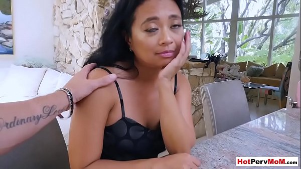 Fucking my small titted asian mature stepmothers pussy