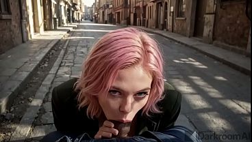 I met a girl wearing nothing but a coat, and she happily gave fuck herself to me right there on the street [AI]