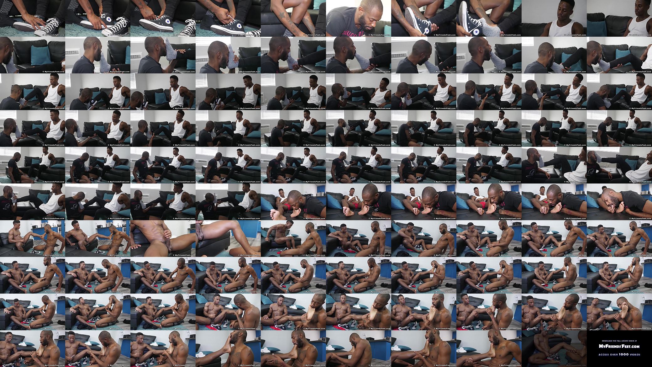 Sole licking ebony jocks foot fetish wanking for hot cumshot 预览图