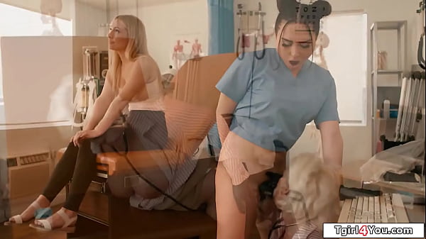 Asian tgirl nurse Ember Fiera fucking mature dr...