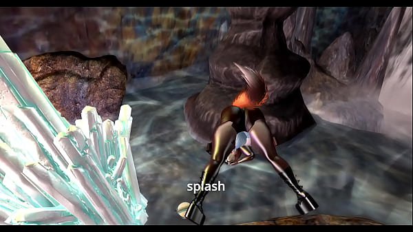 Sapphire's cave exploration [Comission] [Second life]