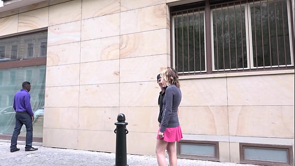 She can't even get his entire dick in her mouth, so he fucks her butt while he eats her...