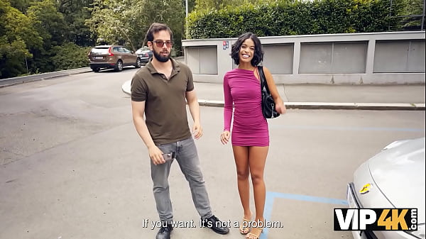 VIP4K. Banged a hot tourist girl, while her boyfriend was knocking on the door