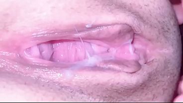 Enjoying myself alone with my huge pussy wide open.