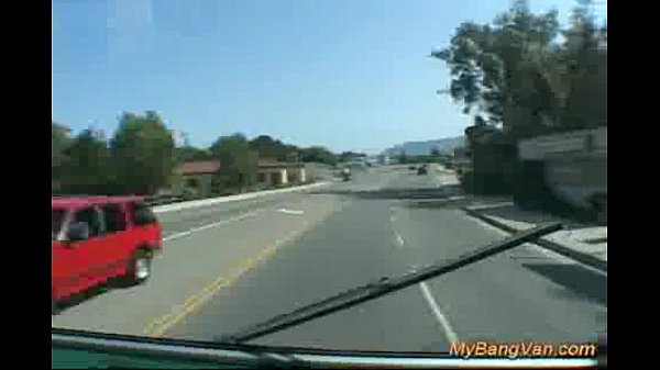 Orgy babes banged in the van