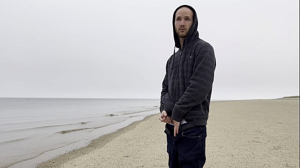 Jerking Off at the Beach