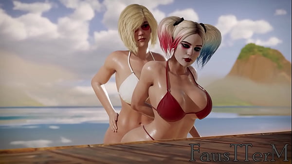 Download Video - Harley Quinn Fucked By Power Girl In The Ass