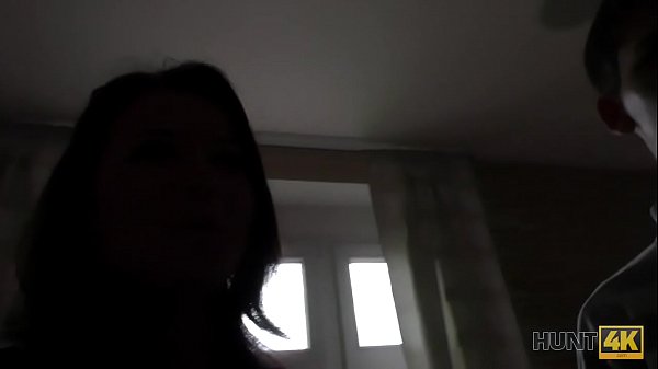 HUNT4K. Cute young babe with nice natural breasts makes hunter happy
