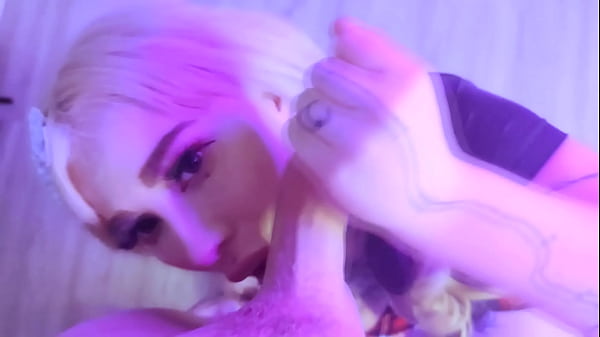 sweet blowjob and cum on pretty face - Peachgardens