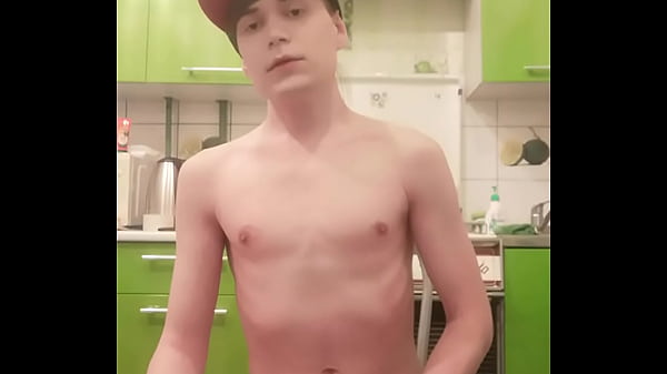 Skinny teen boy, femboy masturbates and sucks, ...
