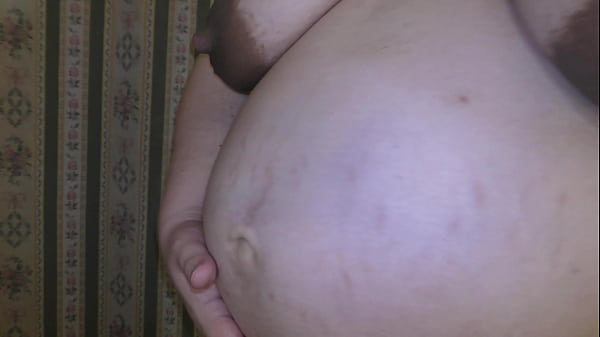 Pregnant MILF from dating site let me creampie her pussy in missionary position before her husband is come back home