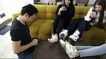 Fun with our foot slave!