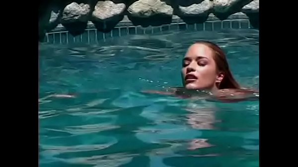 Hot blondes Velvet Rose and Cameron Caine with great bodies fuck in the pool with a dildo