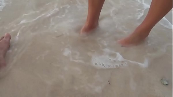 KM POV Beach Footjob