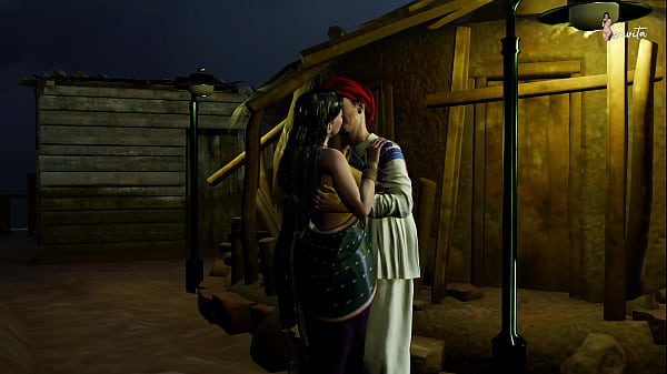 Village headman fucks Savita Bhabhi's tight pussy in a public field - Savita Bhabhi's Business Deal