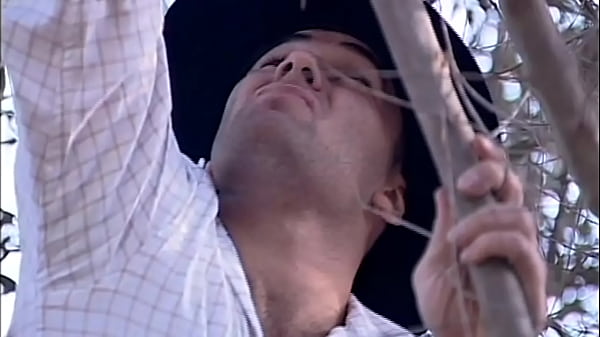 the farmer has a big cock and breaks her pussy under the olive tree